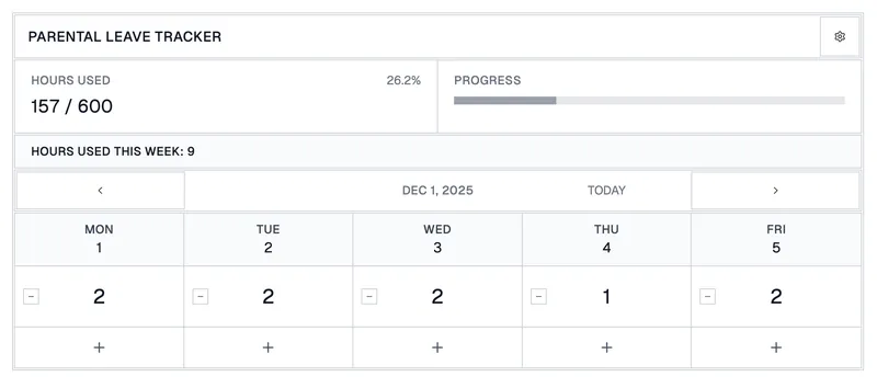 Parental leave tracker